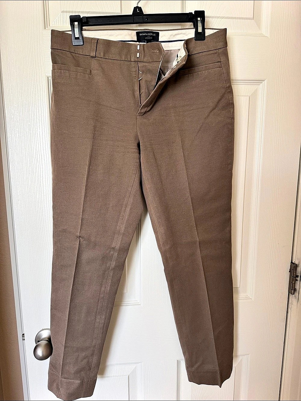 Banana Republic Jackson Fit J Slim Ankle Pants in Brown Size 8